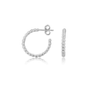 Ohrstecker Silber hell Creolen offen getupft 30 mm - Shanti Enterprise AG