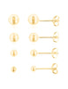 Ohrstecker Silber hell Kugeli - Shanti Enterprise AG