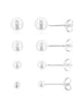 Ohrstecker Silber hell Kugeli - Shanti Enterprise AG