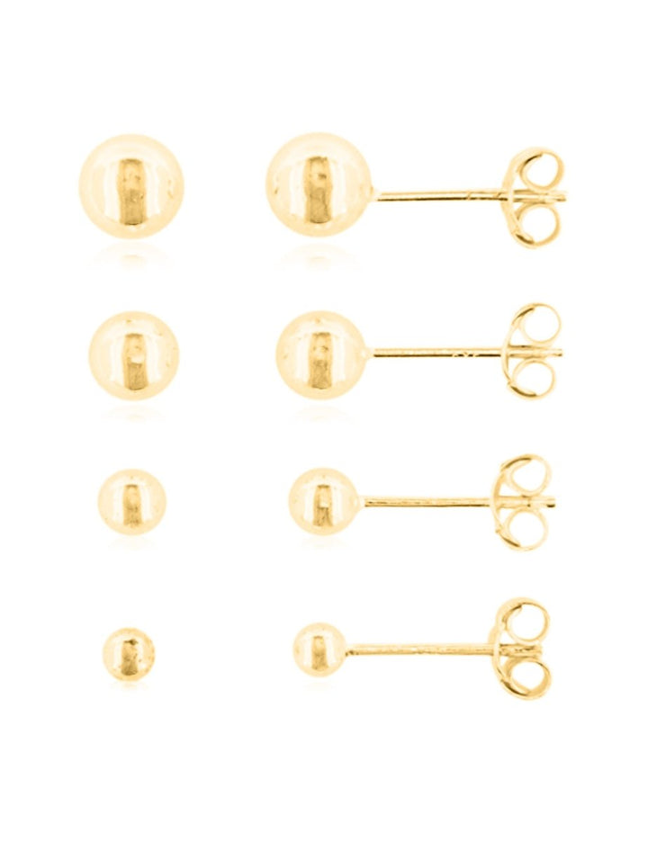Ohrstecker Silber hell Kugeli - Shanti Enterprise AG