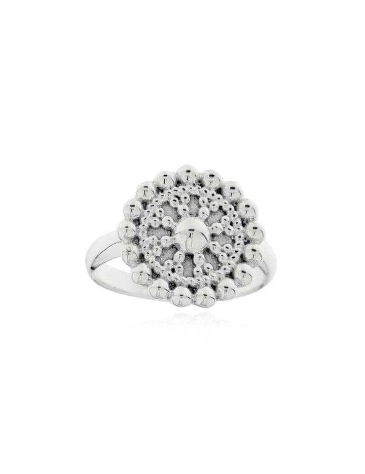 Ornament Ring 14 mm gepunktet u. verziert ec - Shanti Enterprise AG