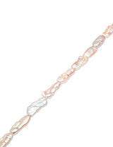 Perlen Strang  rosa/apricot 10x22 mm Stäbli