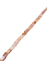 Perlmutt Strang rosa 8x6 mm Rechteck flach facettiert