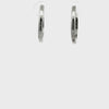 Edelstahl Creolen flach 19 mm Dicke 2.3 mm mit Steck-Verschluss