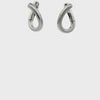 Edelstahl Ohrstecker oval 15 x 13 mm modern mit Klickverschluss