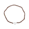 Rauchquarz Kette braun Kugeln facettiert 6 mm 43 cm lang geknüpft mit Federring Schloss 15 mm (Kopie) (Kopie) (Kopie) (Kopie) (Kopie) - Shanti Enterprise AG