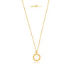 Ring 20x4 mm massiv an Ankerkette fein 60+65 cm poliert - Shanti Enterprise AG