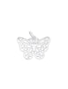 Schmetterling Anhänger Silber hell 22x16 mm verziert durchbrochen massiv mit Öse oval - Shanti Enterprise AG