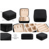 Schmuck Reiseetui kompakt 10 x 10 x 5 cm Schwarz - Shanti Enterprise AG