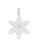 Schneeflocken 30 mm Anhänger poliert mit Öse Silber 925 - Shanti Enterprise AG
