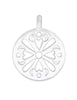 Silberanhänger Amulett hell Mandala durchbrochen 30 mm Öse fix - Shanti Enterprise AG