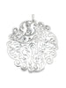 Silberanhänger Amulett mit Blumenranken 49 mm - Shanti Enterprise AG