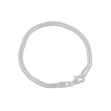 Silberarmkette Uhrmacher  3,2 mm Karabiner