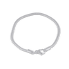 Silberarmkette Uhrmacher eckig 3.0 mm Karabiner - Shanti Enterprise AG