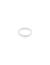 Silberring 3 reihig getupft 3,8 mm breit