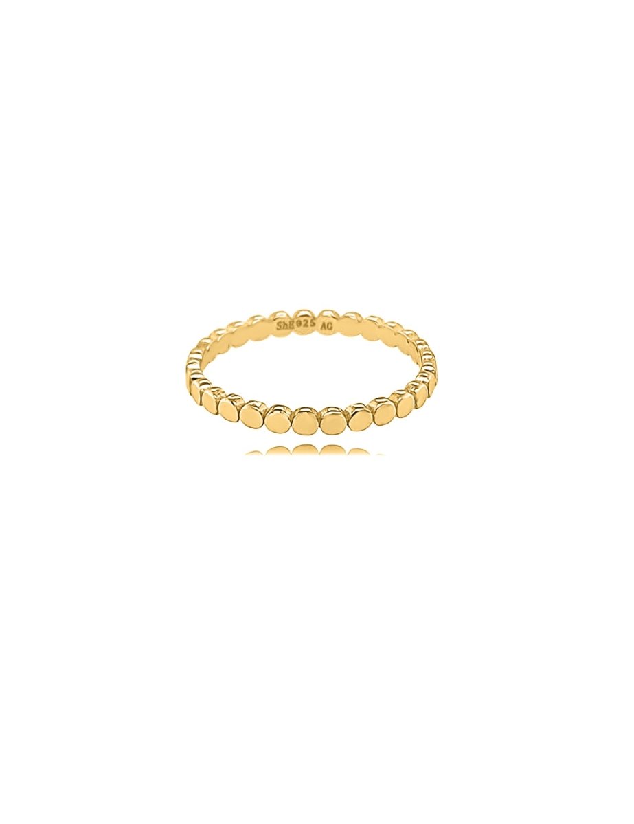 Silberring gepunktet flach 2,4 mm ec - Shanti Enterprise AG