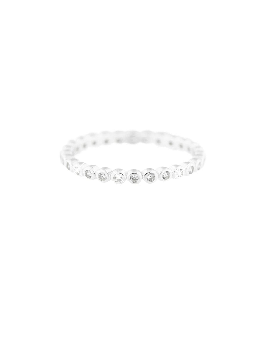 Silberring mit Zirkonia fein rundherum - Shanti Enterprise AG