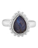 Silberring Tropfen gepunktet - Shanti Enterprise AG
