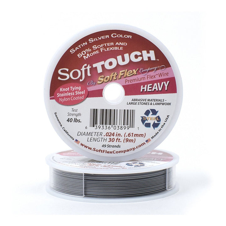 Soft Flex Soft Touch Satin Silver Draht Premium Beading Wire - Shanti Enterprise AG