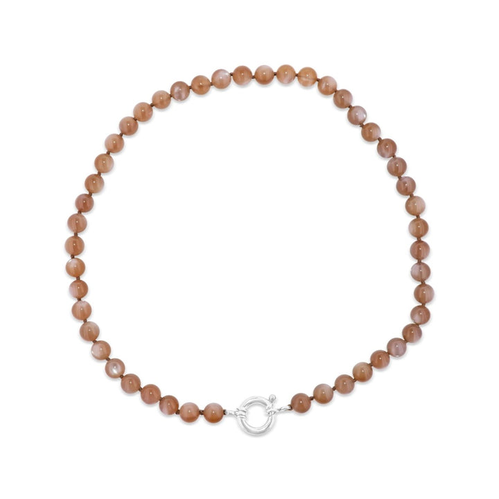 Stern Mondstein Kette zimt Kugeln poliert 8 mm 43 cm lang geknüpft mit Federring Schloss 15 mm (Kopie) (Kopie) (Kopie) (Kopie) (Kopie) (Kopie) (Kopie) - Shanti Enterprise AG