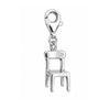 Stuhl Anhänger Silber hell 19x9 mm mit Karabiner - Shanti Enterprise AG