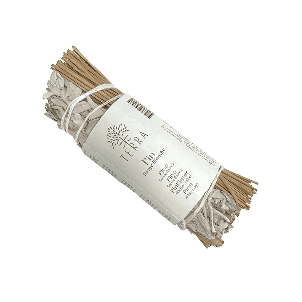 TERRA Bündel aus weissem Salbei und Kiefernbündel 25 bis 30 g 10 cm - Shanti Enterprise AG