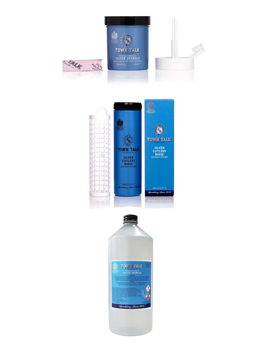 Town Talk Silberreinigungsbad in 225 ml, 600 ml und 1 l erhältlich - Shanti Enterprise AG