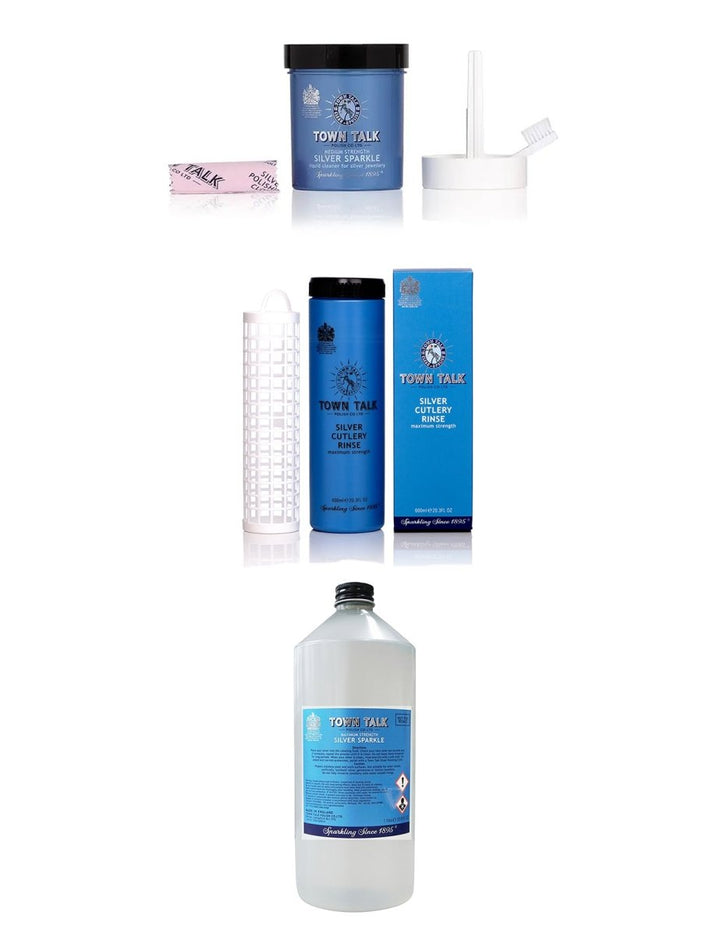 Town Talk Silberreinigungsbad in 225 ml, 600 ml und 1 l erhältlich - Shanti Enterprise AG