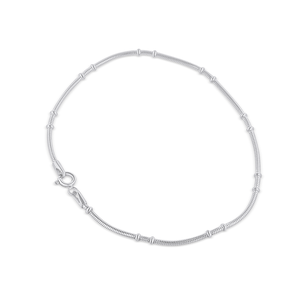 Uhrmacher Armkette 1.5 mm mit Ringe verteilt Federringschloss Silber 925 - Shanti Enterprise AG