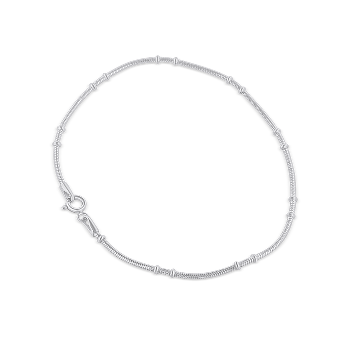 Uhrmacher Armkette 1.5 mm mit Ringe verteilt Federringschloss Silber 925 - Shanti Enterprise AG
