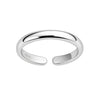 Zehenring 2.60 mm breit halbrund poliert offen Grössen verstellbar - Shanti Enterprise AG