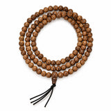 Zen Rosewood Herrenarmband Rosenholz 6 mm dreireihig elastisch
