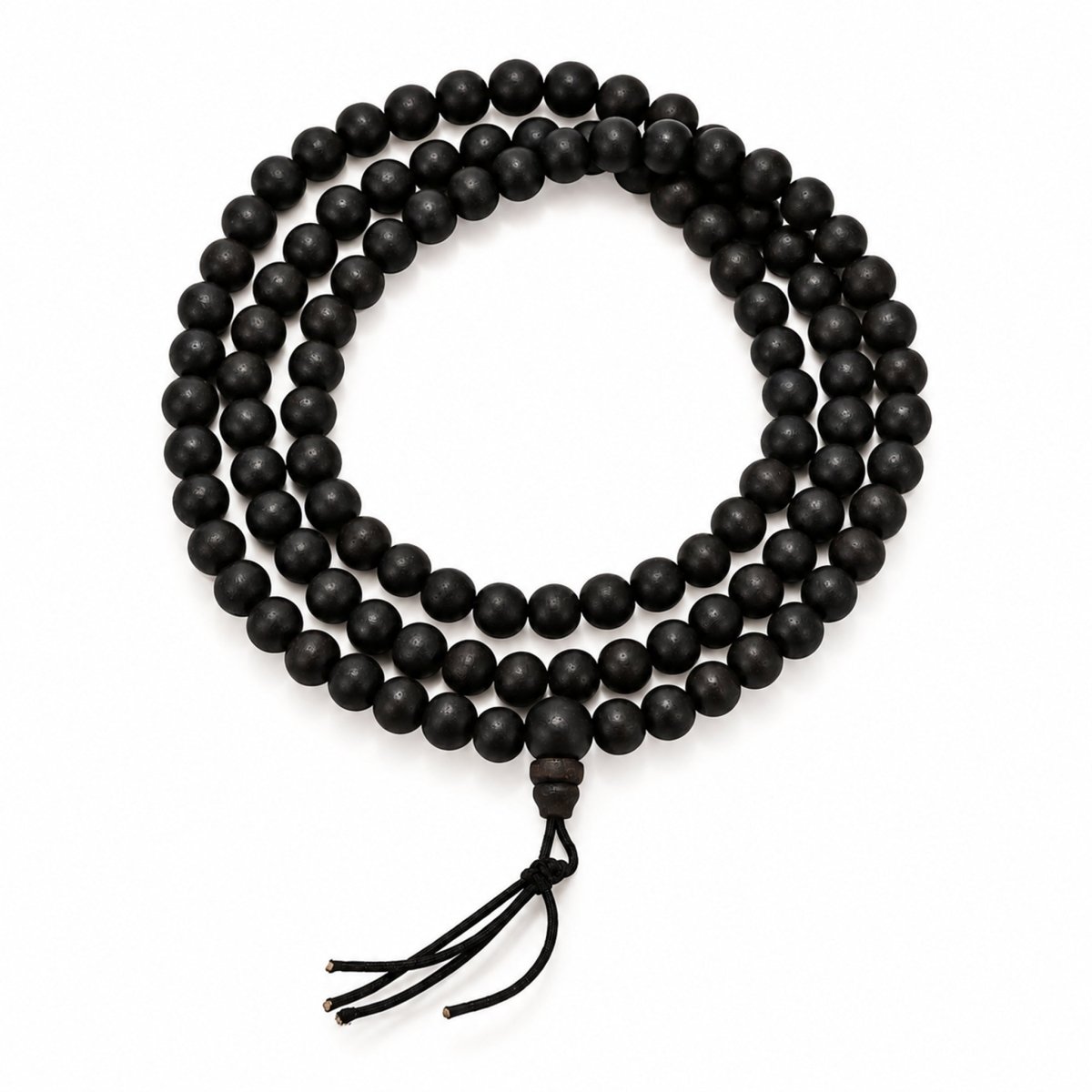 Zen Wood Herrenarmband Mala Adlerholz 108 Perlen dreifach gewickelt - Shanti Enterprise AG