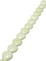Zitronen-Chrysopras Strang 20 mm Herz poliert