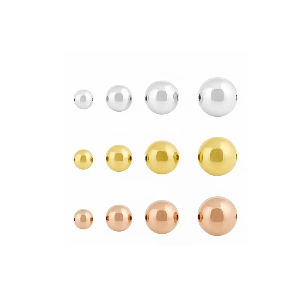 Zwischenteil Silber poliert Kugel - Shanti Enterprise AG