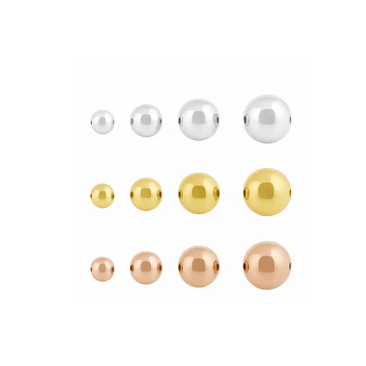 Zwischenteil Silber poliert Kugel - Shanti Enterprise AG