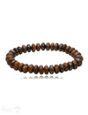 10 mm Buttons Edelstein Armbänder matt auf Elastik 19 cm - Shanti Enterprise AG