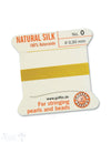 100 % Naturseide 2m 1 Nadel hellgelb
