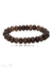 12 mm Blumen gravierte Edelstein Armbänder auf Elastik - Shanti Enterprise AG