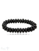 12 mm Blumen gravierte Edelstein Armbänder auf Elastik - Shanti Enterprise AG