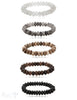 12 mm Blumen gravierte Edelstein Armbänder auf Elastik - Shanti Enterprise AG