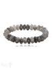 12 mm Blumen gravierte Edelstein Armbänder auf Elastik - Shanti Enterprise AG