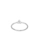 3 Kugeln je 2.6 mm Fingerring poliert Gr.48 Schiene 1.4 mm halbrund Silber 925 ec