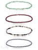 3 mm Edelstein Armband auf Elastik