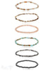 4 & 5 mm Edelstein Armbänder poliert rund auf Elastik 18 cm - Shanti Enterprise AG