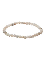 4 - 4,5- 5 mm Edelstein Armbänder poliert rund auf Elastik 18 cm