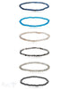 4 - 4,5- 5 mm Edelstein Armbänder poliert rund auf Elastik 18 cm
