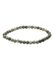 4 - 4,5- 5 mm Edelstein Armbänder poliert rund auf Elastik 18 cm