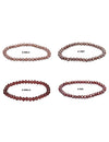 6 mm Zirkonia-Kristall buttons Armbänder facettiert auf Elast  18 cm