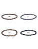 6 mm Zirkonia-Kristall buttons Armbänder facettiert auf Elast  18 cm